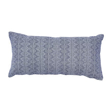 Load image into Gallery viewer, Liveva Cotton Geometric Lumbar Pillow-Navy #102ms
