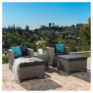 Puerta 5 piece All-Weather Wicker Patio Chair set #3117