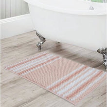 Load image into Gallery viewer, Irvine Striped Ombré Chenille Bath Rug 20”x32” #301ha
