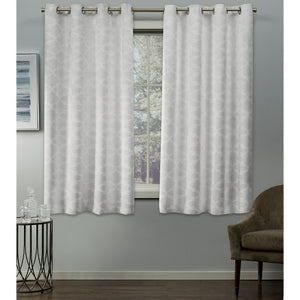 Cartago Insulated Woven Blackout Grommet Top Window Curtain Panel Pair - Exclusive Home™ 329 DC
