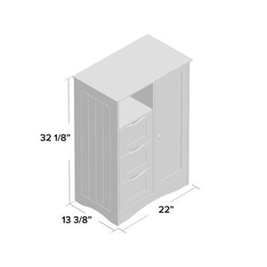 Ashland 22.05” W x 32.13” H Cabinet-Gray #258-NT