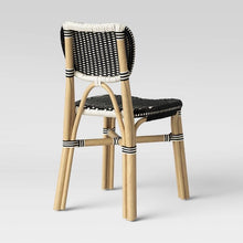 Load image into Gallery viewer, Canton Rattan and Woven Dining Chair Single Black/White(704)
