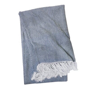 Clermont Cotton Throw: Ink #295ha