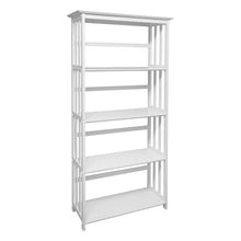 Load image into Gallery viewer, Flora Home 5 Shelf Bookcase White(543)
