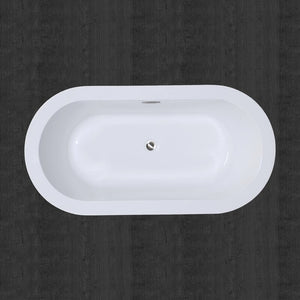 Woodbridge 56" x 31" Freestanding Soaking Bathtub White AS IS(1075)