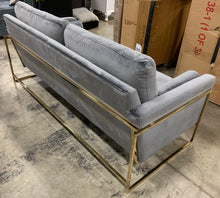 Load image into Gallery viewer, Meridian Furniture Mila Grey Velvet Sofa
