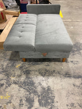 Load image into Gallery viewer, Hartford Storage Sectional Futon  in Gray Chenille (Chaise is Missing)  #2220HW - OUT OF BOX
