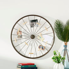 Load image into Gallery viewer, Millanocket Metal Wheel Photo Holder Wall Decor #608HW
