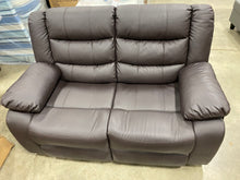 Load image into Gallery viewer, Koury Reclining Loveseat Brown

