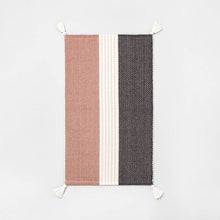 Load image into Gallery viewer, Hearth &amp; Hand 20&quot; x 32&quot; Stripe Bath Rug with Tassels(2100RR)
