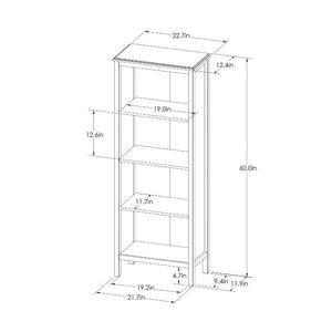Windham 60” 4 Shelf Bookcase-Shell(305)