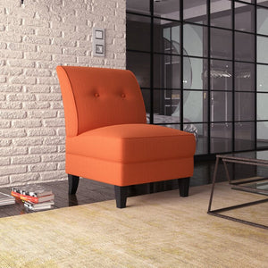 Klein Slipper Chair - Orange 100% Polyester - #100CE