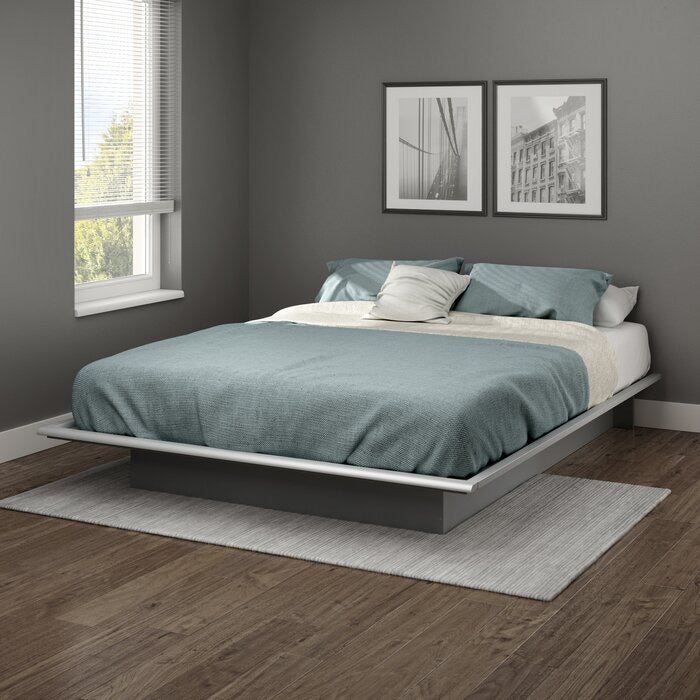 Step One Platform Bed Queen, Soft Gray #721HW