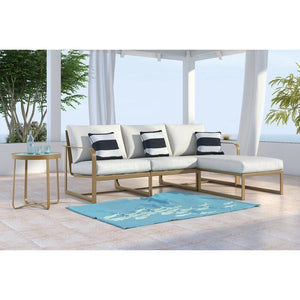 Mirabelle Patio Sectional with Cushions Gold(625)
