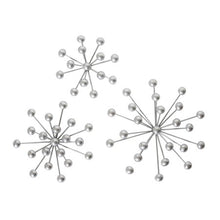Load image into Gallery viewer, Sagebrook Home Set Of 3 Metal Orb Wall Decor Silver #152HW
