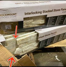 Load image into Gallery viewer, Golden Arctic 6&quot; x 24&quot; Natural Stone Stacked Tile *AS IS #1048HW
