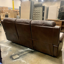 Load image into Gallery viewer, Brown 3-Seater Manual Reclining Sofa
