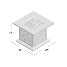 Load image into Gallery viewer, Bettine Stone Propane Gas Fire Pit Table Gray(1125)
