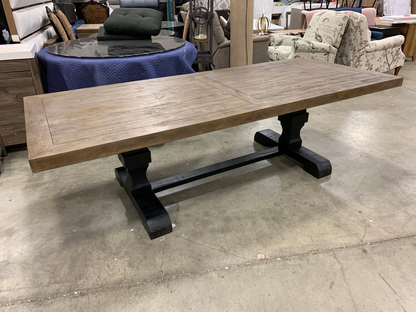 2 toned Farmhouse Dining Table