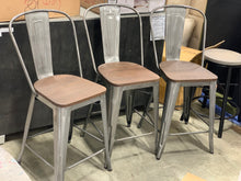 Load image into Gallery viewer, Carlisle Counter Stool with wood seat set of 3!!!!
