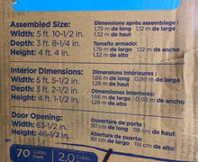 Load image into Gallery viewer, Suncast 70 cu. ft. Stow-Away® Horizontal Trash Can Shed Beige 280CDR
