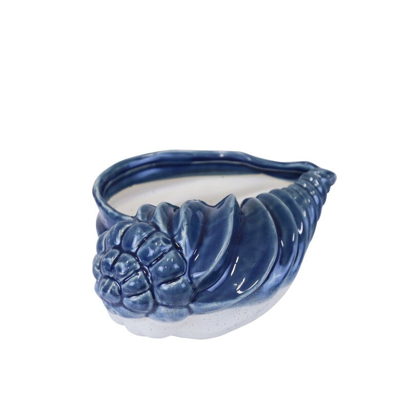Fung ceramic pot planter-Blue/gray #4708