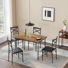 Load image into Gallery viewer, Albinson 5 Piece Breakfast Nook Dining Set Black/Brown(1802RR)
