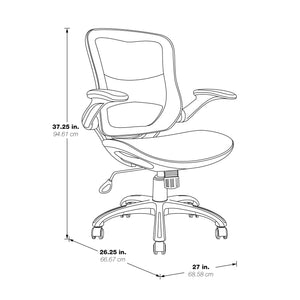 Mesh Seat and Back Manager’s Chair in Blue Mesh (SB464)