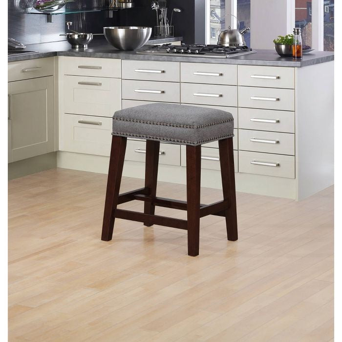 Walt Backless Counter Stool Set of 2 Gray(395-2 boxes)