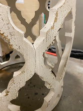 Load image into Gallery viewer, Fir Wood Side Table Distressed White/Natural
