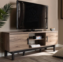 Load image into Gallery viewer, 2 Door Arend Two Tone Wood Tv Stand #3122
