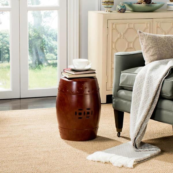 Ming Forest Red Ceramic Decorative Garden Stool(2312RR)