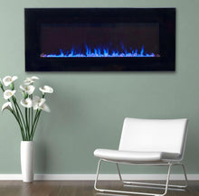 Load image into Gallery viewer, 42 in. LED Fire and Ice Electric Fireplace with Remote in Black #155-NT
