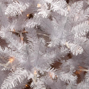 4.5 ft. Kingswood White Fir Pencil Artificial Christmas Tree with Clear Lights (SB1620)