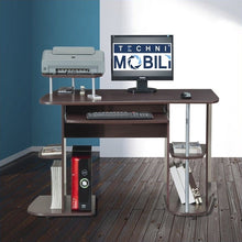 Load image into Gallery viewer, Compact Computer Desk with Storage Espresso(291)
