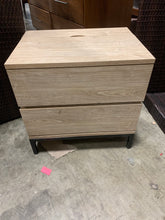 Load image into Gallery viewer, Two Drawer Night Stand in Vintage Oak Finish
