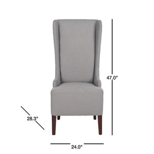 Bacall Arctic Grey Cotton Blend Dining Chairs Set of 2 (2646RR)