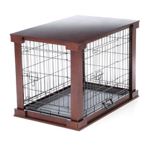 Load image into Gallery viewer, Ansel Deluxe Pet Crate in Brown-Medium #5523
