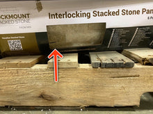 Load image into Gallery viewer, Golden Arctic 6&quot; x 24&quot; Natural Stone Stacked Tile *AS IS #1048HW
