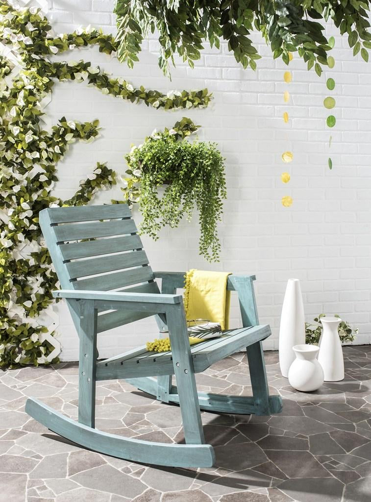 Alexei Rocking Chair in Beach House Blue #526HW