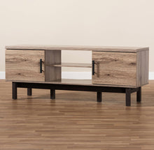 Load image into Gallery viewer, 2 Door Arend Two Tone Wood Tv Stand #3122
