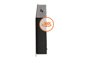 42 in. LED Fire and Ice Electric Fireplace with Remote in Black #155-NT