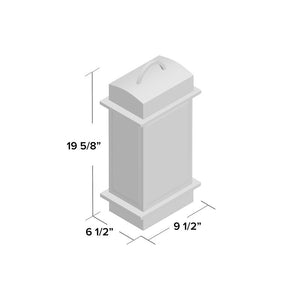 Watterson 3-Light Outdoor Wall Lantern Single Black(1489)