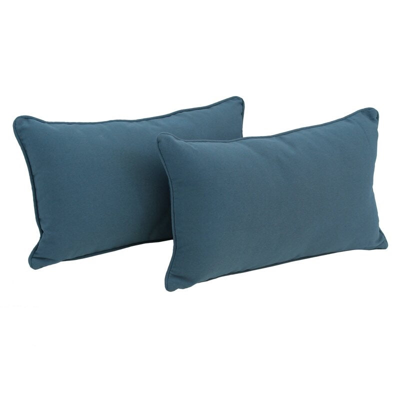 Mata Rectangular Lumbar Pillow (Set of 2) Indigo(1800RR)