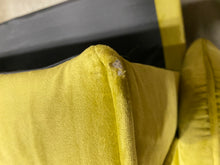 Load image into Gallery viewer, Cricklade Velvet 72&quot; Round Arms Sleeper Sofa Yellow AS IS
