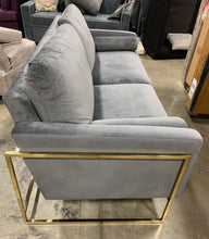 Load image into Gallery viewer, Meridian Furniture Mila Grey Velvet Sofa
