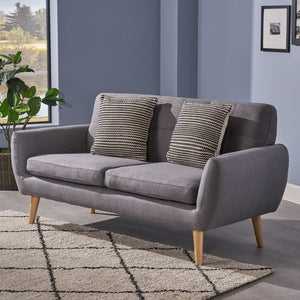 Josephine Mid Century Modern Petite Sofa Gray(1339)