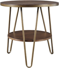 Load image into Gallery viewer, Lettori Brown Round End Table #4270

