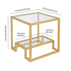 Imel End Table Gold(1295)