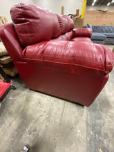 Load image into Gallery viewer, Wilcox Faux Leather Sofa Red
